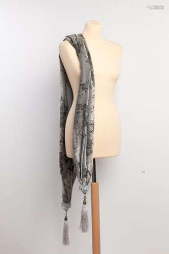 Mariano FORTUNY, Two stoles in silk velvet panne, …