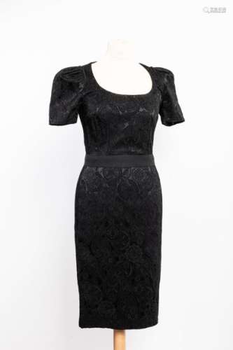 DOLCE GABANNA Black lace dress, Size 38
