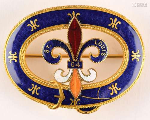 St. Louis 1904 Exposition and Summer Olympics Brooch