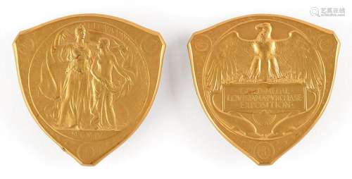 St. Louis 1904 Exposition Uniface Prize Medals