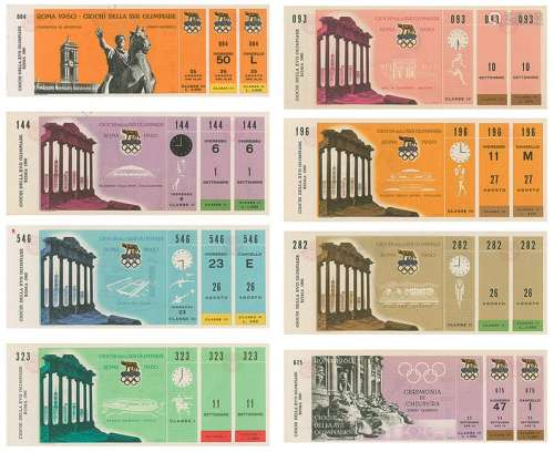 Rome 1960 Summer Olympics Tickets