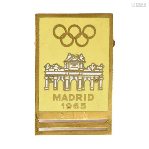 Madrid 1965 International Olympic Committee Badge