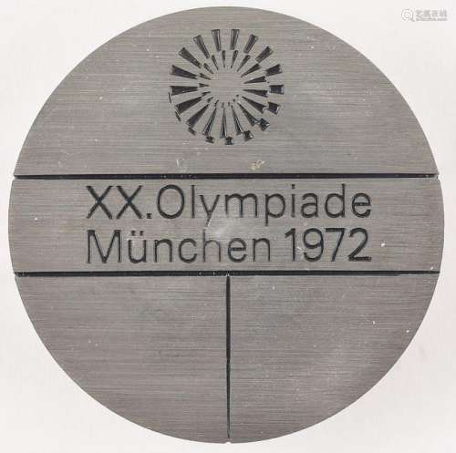 Munich 1972 Summer Olympics Steel Participation Medal