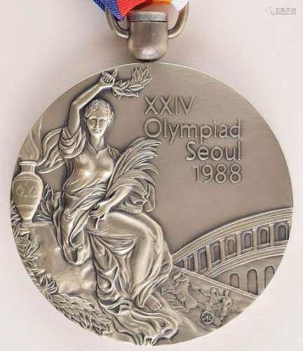 Seoul 1988 Summer Olympics Silver Winner's Medal