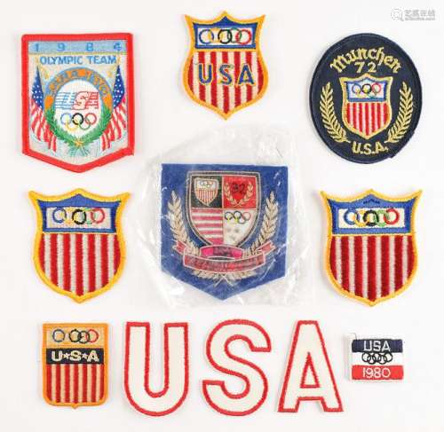 Team USA Team Members' Olympic Patch Collection