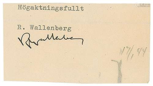 Raoul Wallenberg