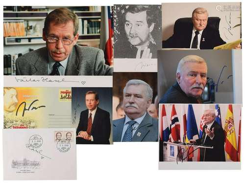 Vaclav Havel and Lech Walesa