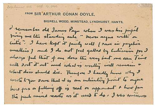 Arthur Conan Doyle