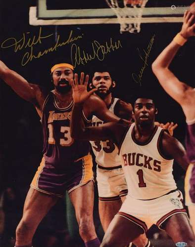 Wilt Chamberlain, Kareem Abdul-Jabbar, and Oscar