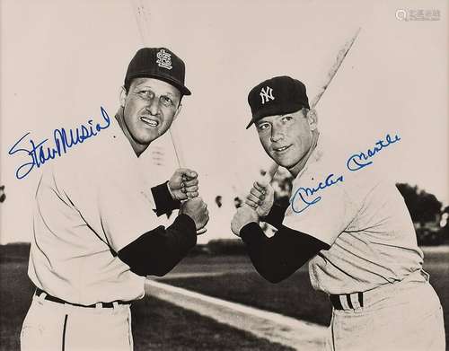 Mickey Mantle and Stan Musial