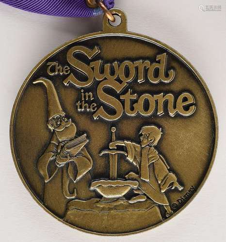 Sword in the Stone presentation medal from Disneyland