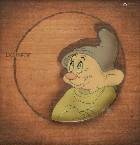 Dopey production cel from Snow White and the Seven