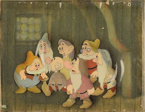 Seven Dwarfs production cels from Snow White and the