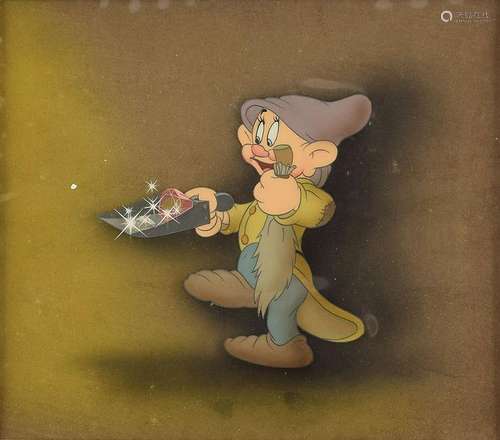 Dopey production cel from Snow White and the Seven