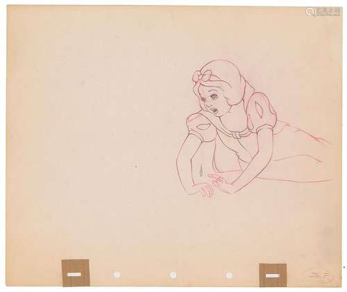 Snow White production drawing from Snow White and the