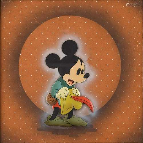 Mickey Mouse production cel from Brave Little Tailor