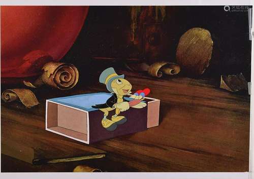 Jiminy Cricket production cel from Pinocchio