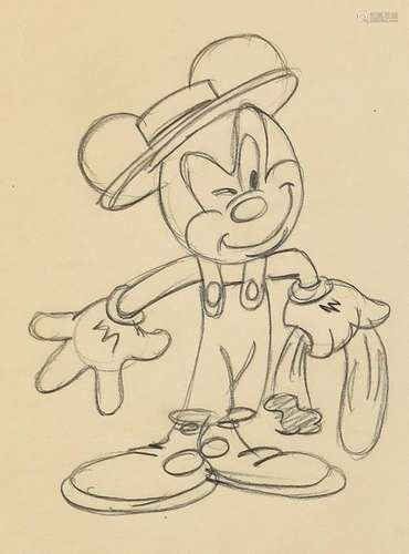 Mickey Mouse production drawing from The Little