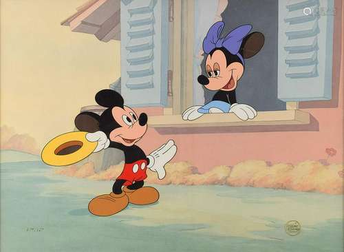 Mickey and Minnie Mouse limited edition cel from The