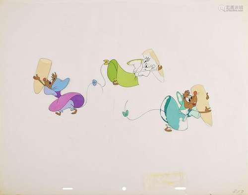 Three Tailor Mice production cel from Cinderella