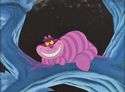 Cheshire Cat production color model cel from Alice in