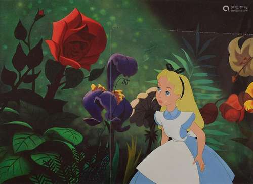 Alice production cel from Alice in Wonderland