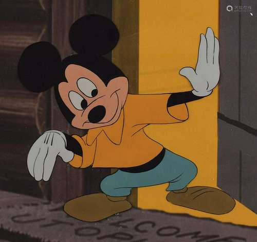 Mickey Mouse production cel from Plutopia