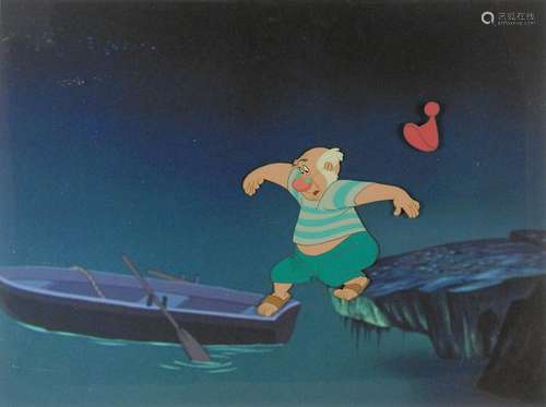 Mr. Smee production cel from Peter Pan