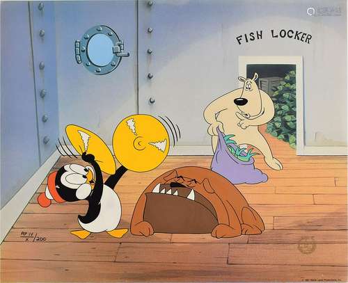 Chilly Willy limited edition 'Fish Locker' cel