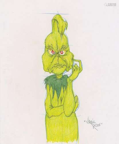 The Grinch Who Stole Christmas drawing by Virgil Ross