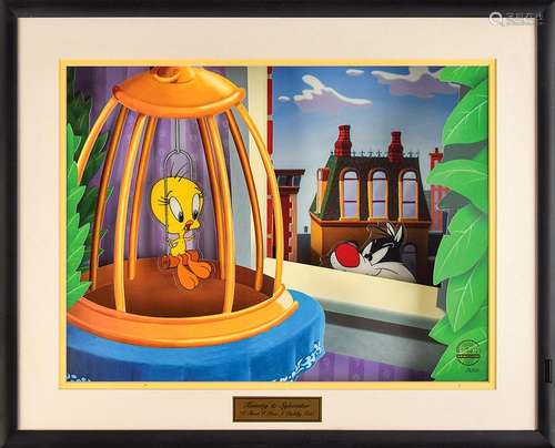 Sylvester and Tweety limited edition Moving Artwork