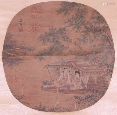 A Chinese Figure Painting, TangYin Mark