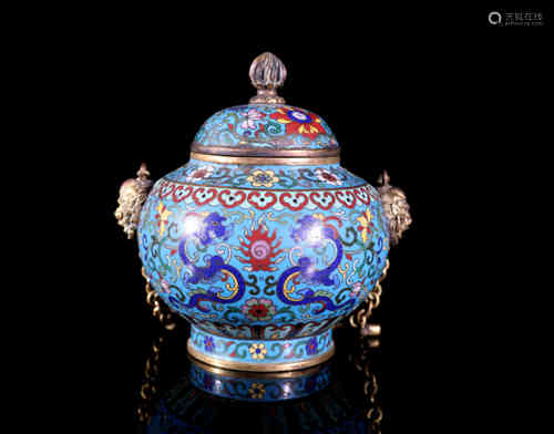 A Chinese Cloisonne Incense Burner