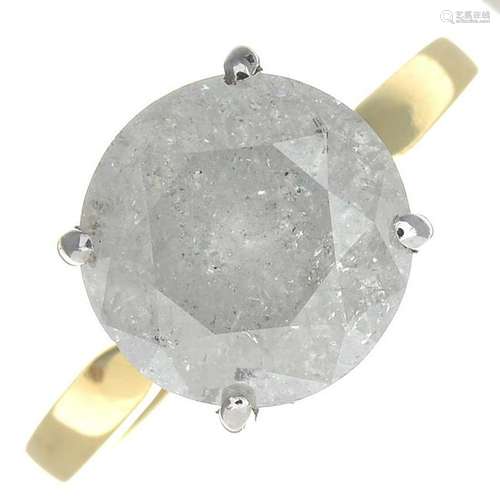 An 18ct gold brilliant-cut diamond single-stone