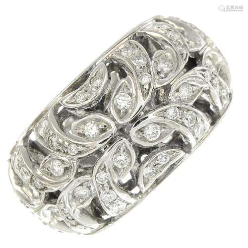 An 18ct gold diamond foliate dress ring, by Chimento.