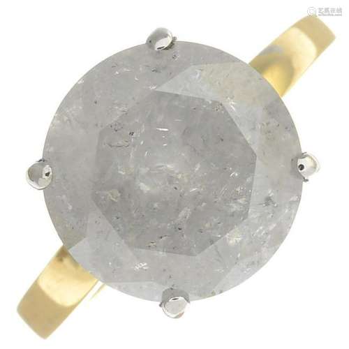 An 18ct gold brilliant-cut diamond single-stone