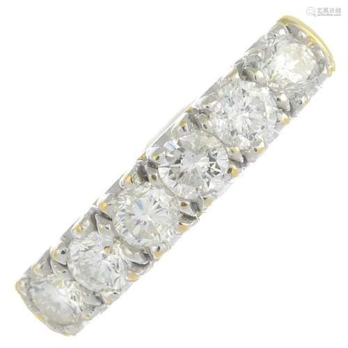 An 18ct gold brilliant-cut diamond five-stone