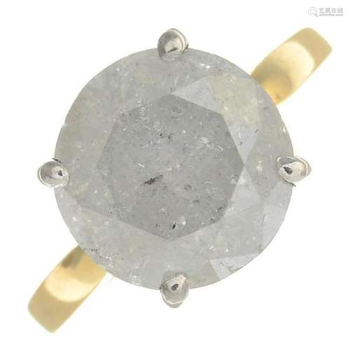 An 18ct gold brilliant-cut diamond single-stone