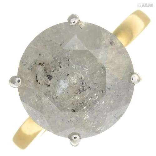 An 18ct gold brilliant-cut diamond single-stone