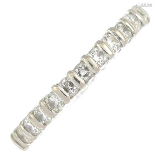 A diamond full eternity ring.Estimated total diamond