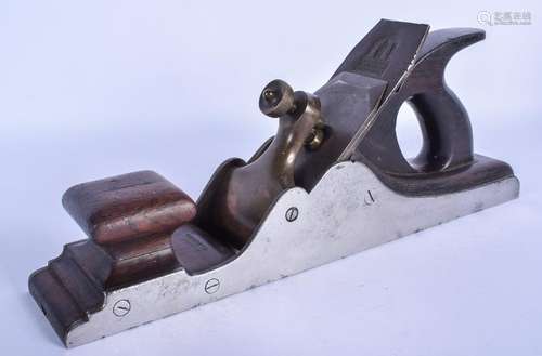 A LARGE 19TH CENTURY SPIERS SHEFFIELD STEEL PLANE. 34