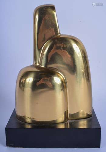 AN ABSTRACT L'OCELL BRONZE SCULPTURE by Antoni Miro