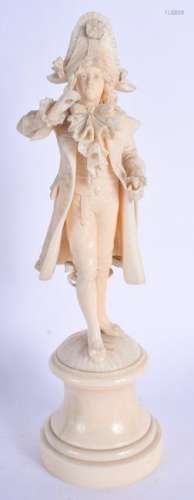 A 19TH CENTURY CONTINENTAL DIEPPE I FIGURE OF A MALE
