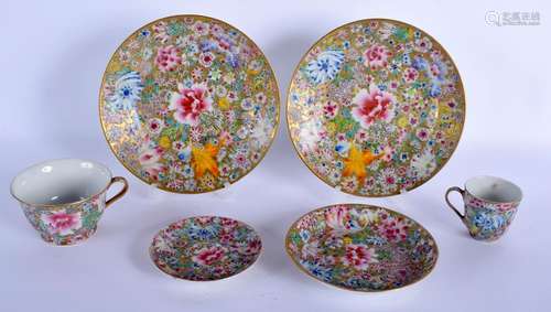 A PAIR OF EARLY 20TH CENTURY CHINESE MILLEFIORI