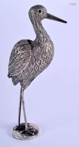 A RARE 18TH/19TH CENTURY CONTINENTAL SILVER FIGURE OF A