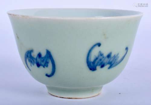 AN EARLY 20TH CENTURY CHINESE CELADON BAT BOWL Late