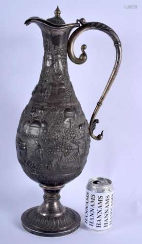 A MAJESTIC 19TH CENTURY NORTH WEST INDIAN SILVER