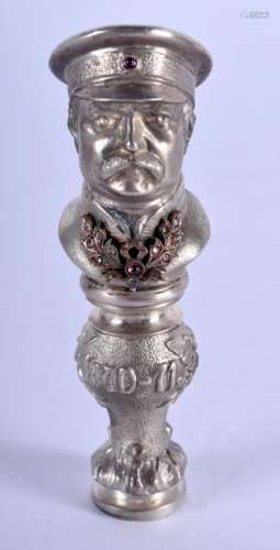 AN UNUSUAL CONTINENTAL SILVER AND DIAMOND MILITARY