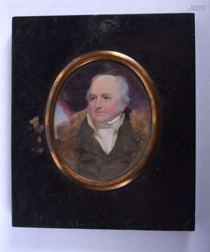 AN EARLY 19TH CENTURY PAINTED I PORTRAIT MINIATURE John