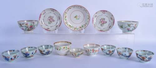A COLLECTION OF 18TH CENTURY CHINESE EXPORT TEA WARES